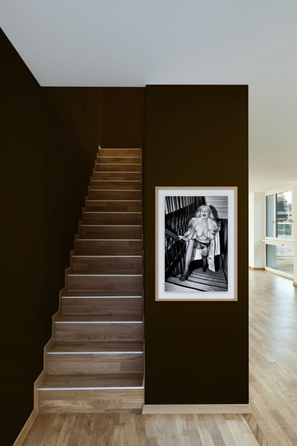 Woman on the stairs with open coat, New York, 2013 - Image 2