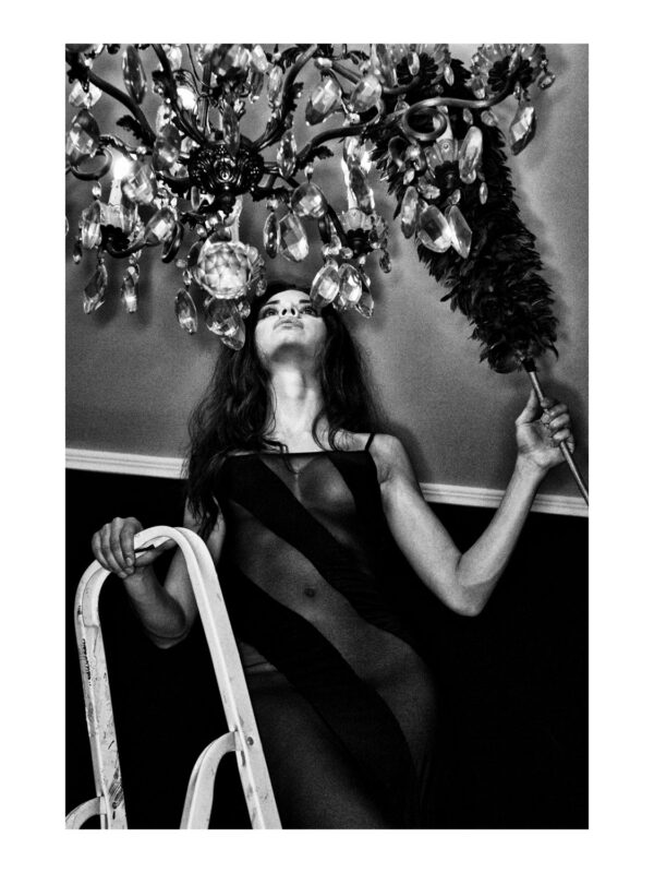 Woman dusting chandelier, Rome, 2011 - Image 2